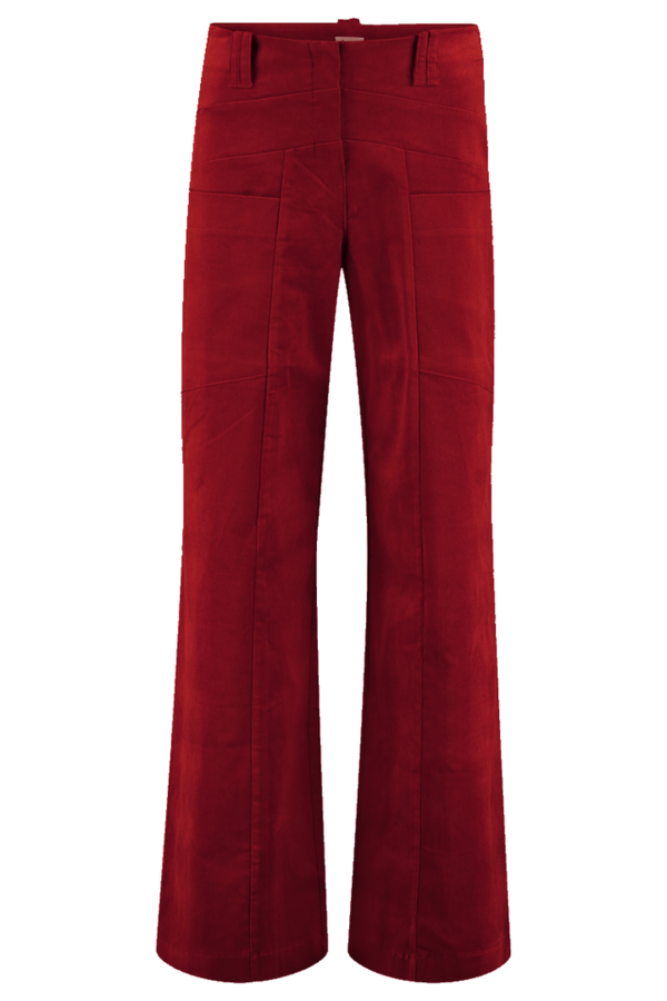 Triangle trousers rib RBSR, rood -30%