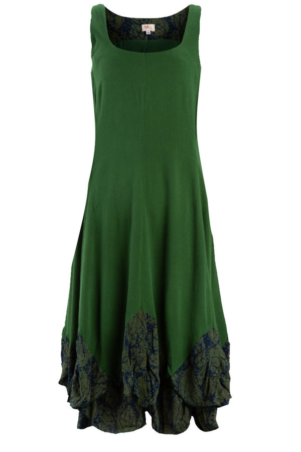 Day Lily dress CAP1, groen/navy